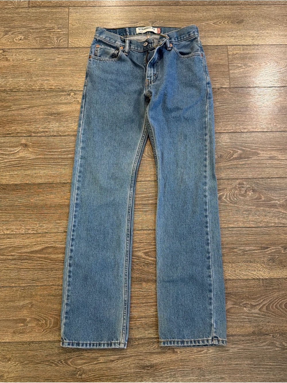 Levi's Straight-Leg Jeans in Medium Blue